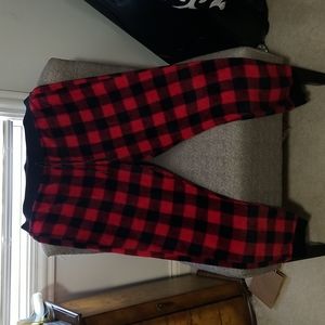 Soft fleece, buffalo plaid, PJ pants XL